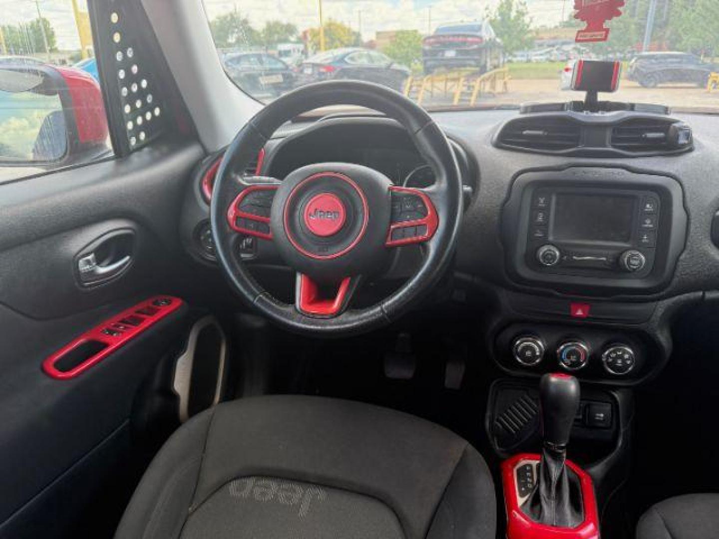 2017 Colorado Red Jeep Renegade Latitude FWD (ZACCJABB1HP) with an 2.4L L4 DOHC 16V engine, 6-Speed Manual transmission, located at 2715 W Pioneer Pkwy, Arlington, TX, 76013, (817) 265-9009, 32.710262, -97.153236 - Photo#13