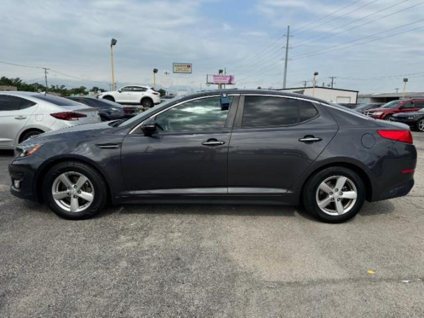2015 GRAY Kia Optima LX (5XXGM4A76FG) with an 2.4L L4 DOHC 16V engine, 6-Speed Automatic transmission, located at 2715 W Pioneer Pkwy, Arlington, TX, 76013, (817) 265-9009, 32.710262, -97.153236 - Photo#1