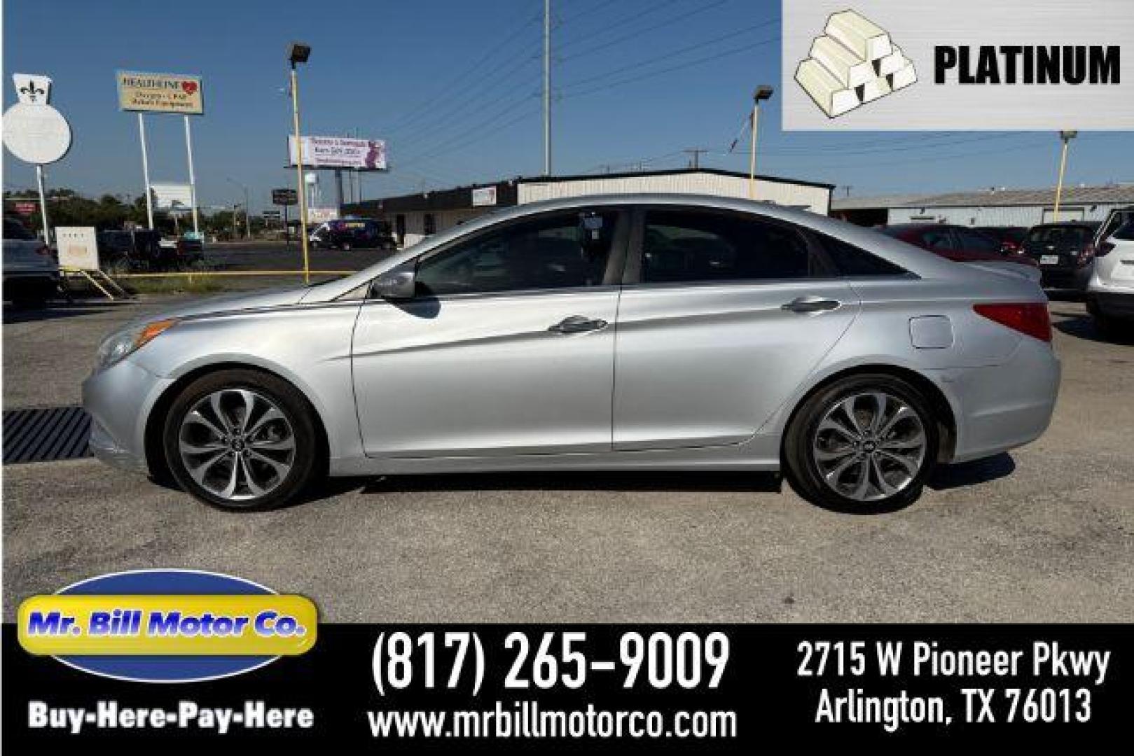 2013 SILVER Hyundai Sonata Limited Auto (5NPEC4AB4DH) with an 2.0L L4 DOHC 16V engine, 6-Speed Automatic transmission, located at 2715 W Pioneer Pkwy, Arlington, TX, 76013, (817) 265-9009, 32.710262, -97.153236 - Photo#0