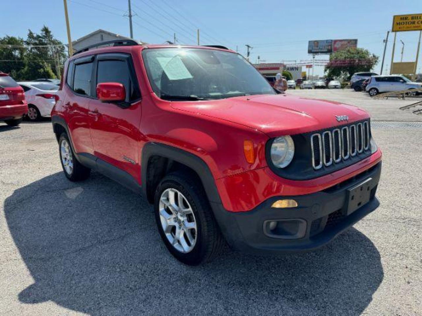 2016 RED Jeep Renegade Latitude 4WD (ZACCJBBT1GP) with an 2.4L L4 DOHC 16V engine, 6-Speed Manual transmission, located at 2715 W Pioneer Pkwy, Arlington, TX, 76013, (817) 265-9009, 32.710262, -97.153236 - Photo#4
