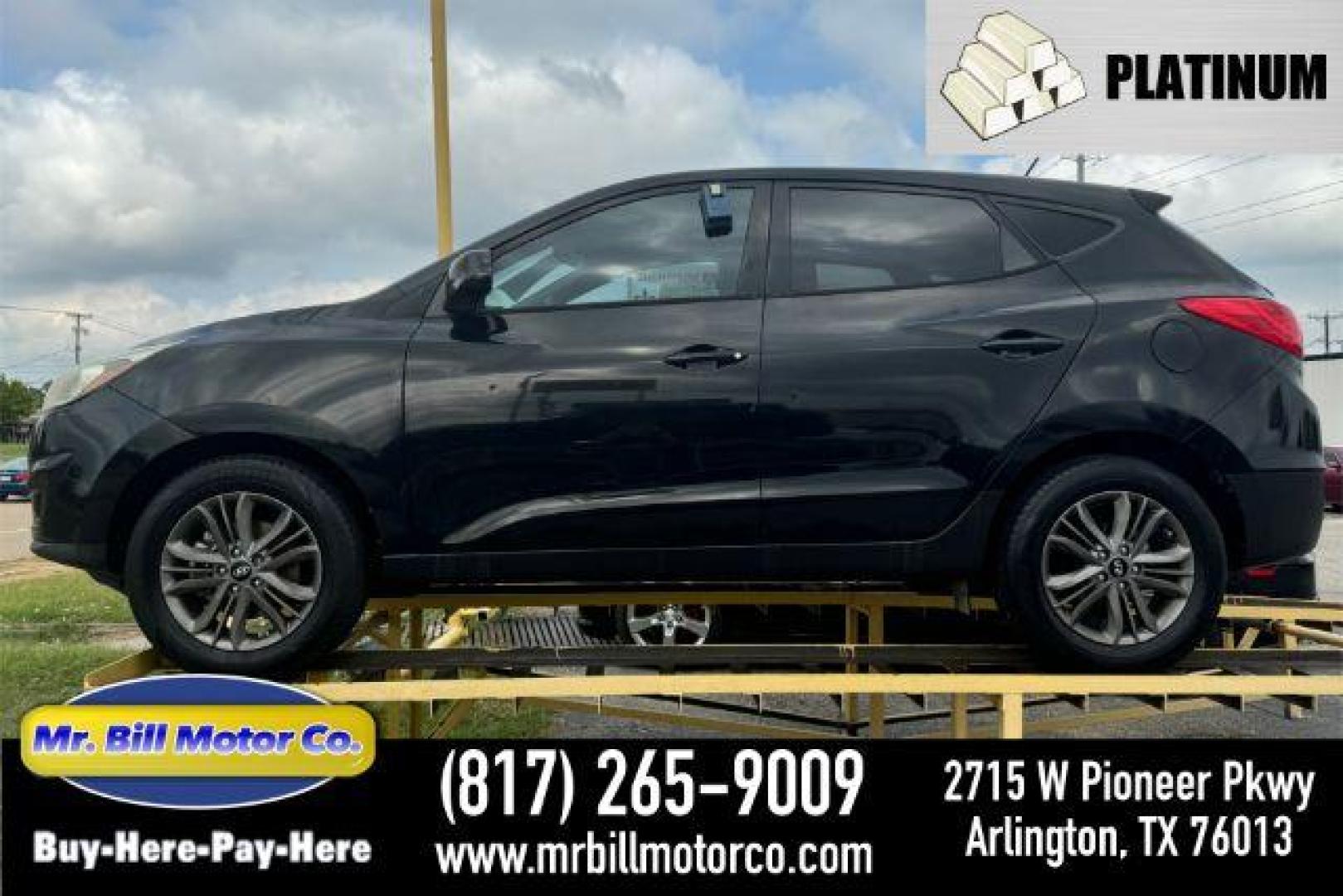 2015 BLACK Hyundai Tucson GLS FWD (KM8JT3AF4FU) with an 2.0L L4 DOHC 16V engine, 6-Speed Automatic transmission, located at 2715 W Pioneer Pkwy, Arlington, TX, 76013, (817) 265-9009, 32.710262, -97.153236 - Photo#0