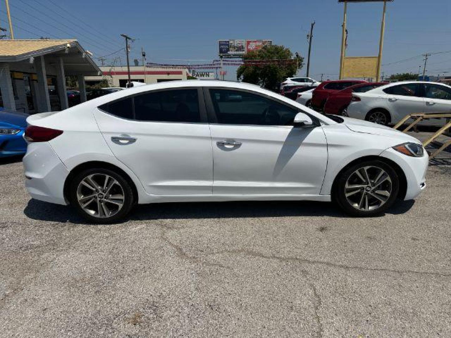 2017 WHITE Hyundai Elantra Limited (5NPD84LF3HH) with an 1.8L L4 DOHC 16V engine, 6-Speed Automatic transmission, located at 2715 W Pioneer Pkwy, Arlington, TX, 76013, (817) 265-9009, 32.710262, -97.153236 - Photo#6