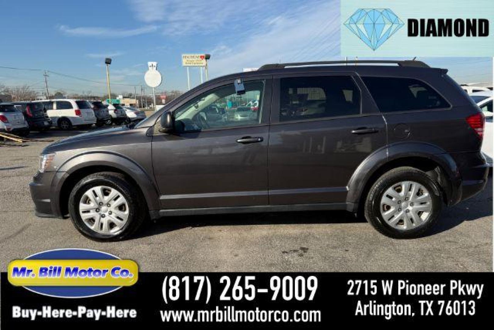 2020 GRAY Dodge Journey SE Value (3C4PDCAB7LT) with an 2.4L L4 DOHC 16V engine, 6-Speed Automatic transmission, located at 2715 W Pioneer Pkwy, Arlington, TX, 76013, (817) 265-9009, 32.710262, -97.153236 - Photo#0