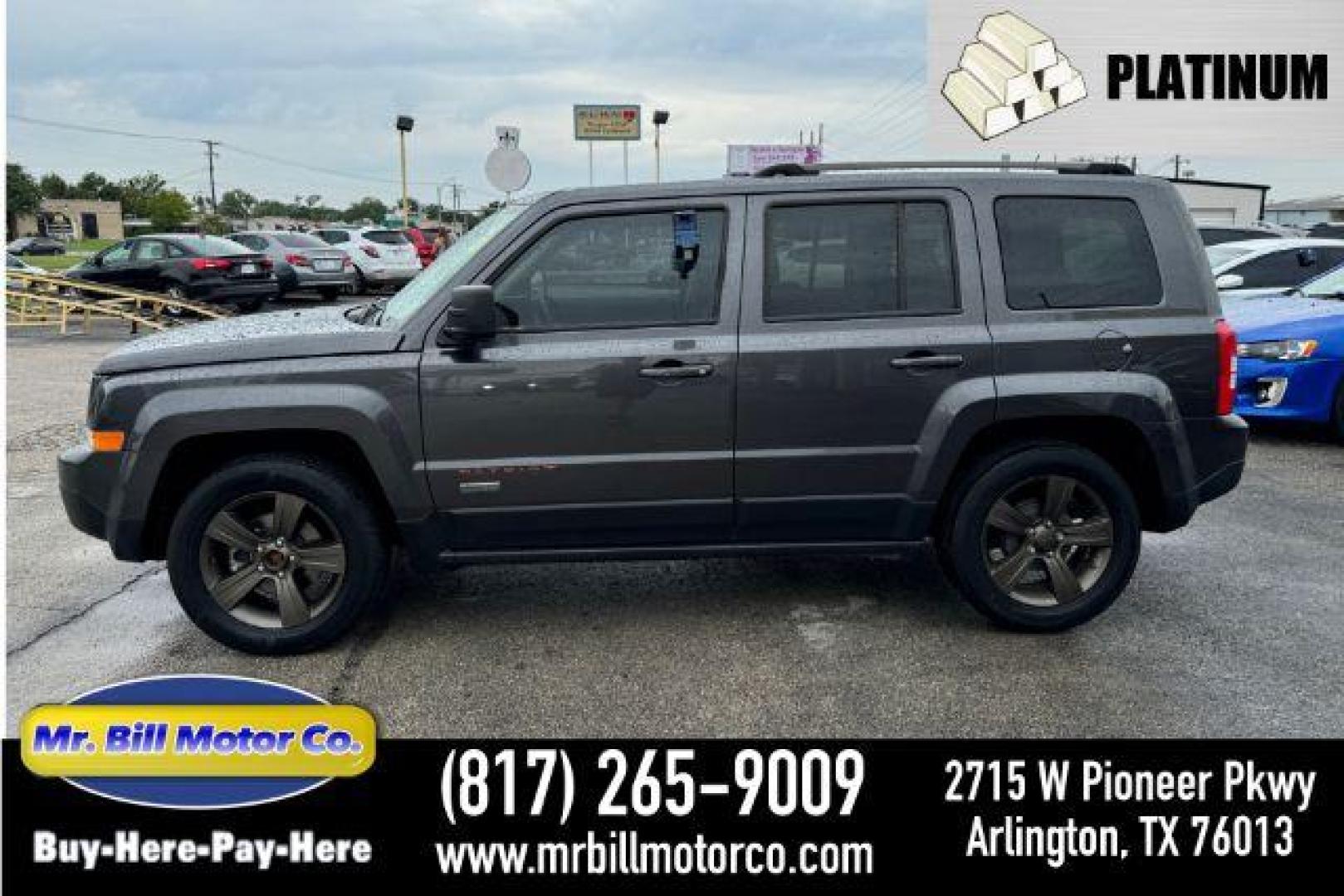 2017 GRAY Jeep Patriot Sport 2WD (1C4NJPBB7HD) with an 2.4L L4 DOHC 16V engine, located at 2715 W Pioneer Pkwy, Arlington, TX, 76013, (817) 265-9009, 32.710262, -97.153236 - Photo#0