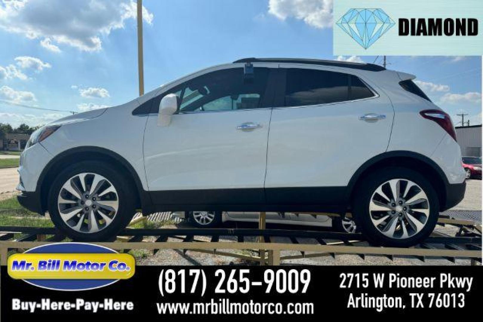 2020 WHITE Buick Encore Preferred FWD (KL4CJASB2LB) with an 1.4L L4 DOHC 16V TURBO engine, 6-Speed Automatic transmission, located at 2715 W Pioneer Pkwy, Arlington, TX, 76013, (817) 265-9009, 32.710262, -97.153236 - Photo#0