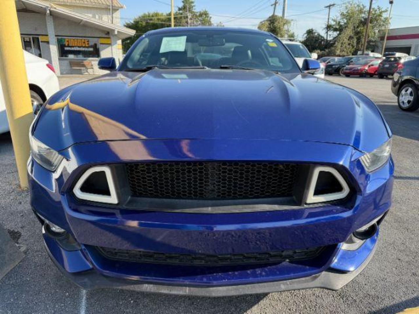 2016 BLUE Ford Mustang EcoBoost Premium Coupe (1FA6P8TH3G5) with an 2.3L L4 DOHC 16V engine, located at 2715 W Pioneer Pkwy, Arlington, TX, 76013, (817) 265-9009, 32.710262, -97.153236 - Photo#3