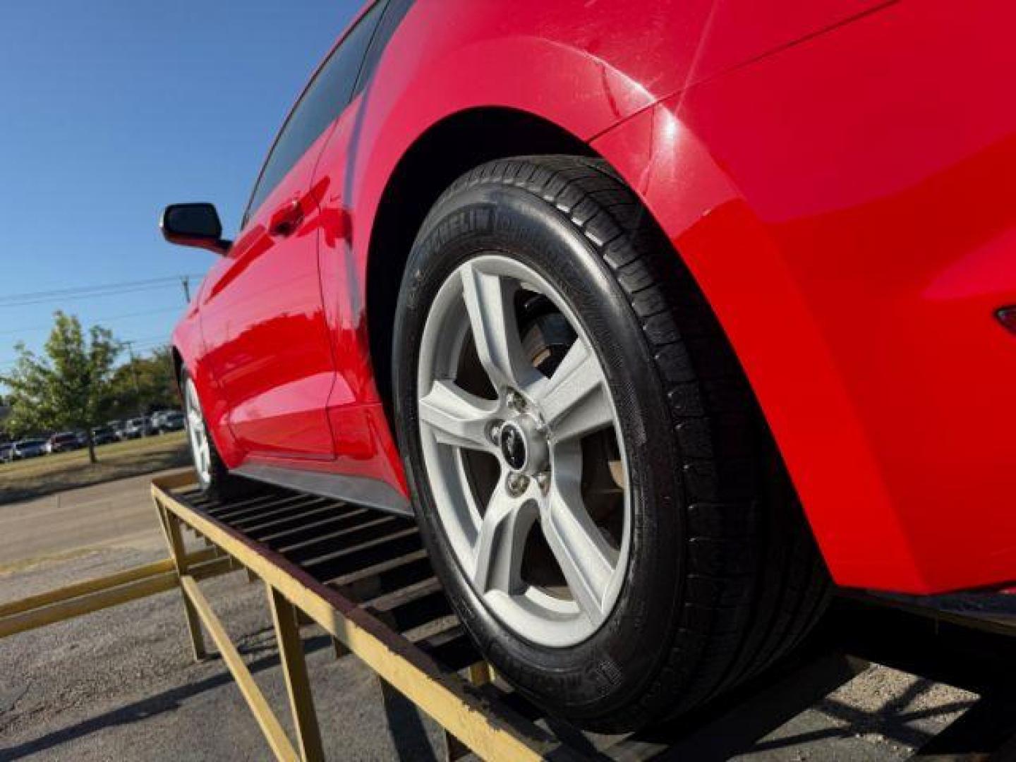 2015 RED Ford Mustang V6 Coupe (1FA6P8AM2F5) with an 3.7L V6 DOHC 24V engine, located at 2715 W Pioneer Pkwy, Arlington, TX, 76013, (817) 265-9009, 32.710262, -97.153236 - Photo#8