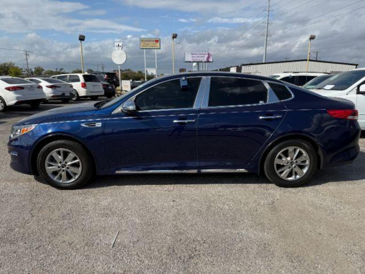 2017 BLUE Kia Optima LX (5XXGT4L33HG) with an 2.4L L4 DOHC 16V engine, 6-Speed Automatic transmission, located at 2715 W Pioneer Pkwy, Arlington, TX, 76013, (817) 265-9009, 32.710262, -97.153236 - Photo#2