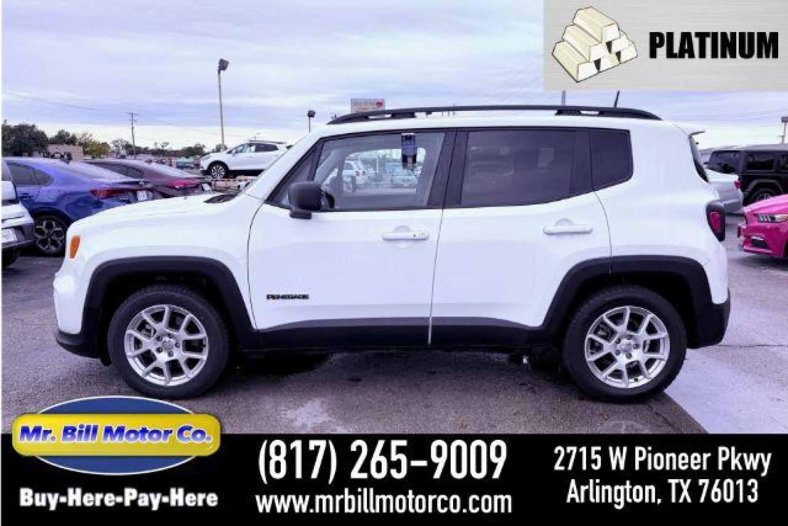 2020 WHITE Jeep Renegade Sport (ZACNJAAB8LP) with an 2.4L L4 DOHC 16V engine, 9-Speed Automatic transmission, located at 2715 W Pioneer Pkwy, Arlington, TX, 76013, (817) 265-9009, 32.710262, -97.153236 - Photo#0