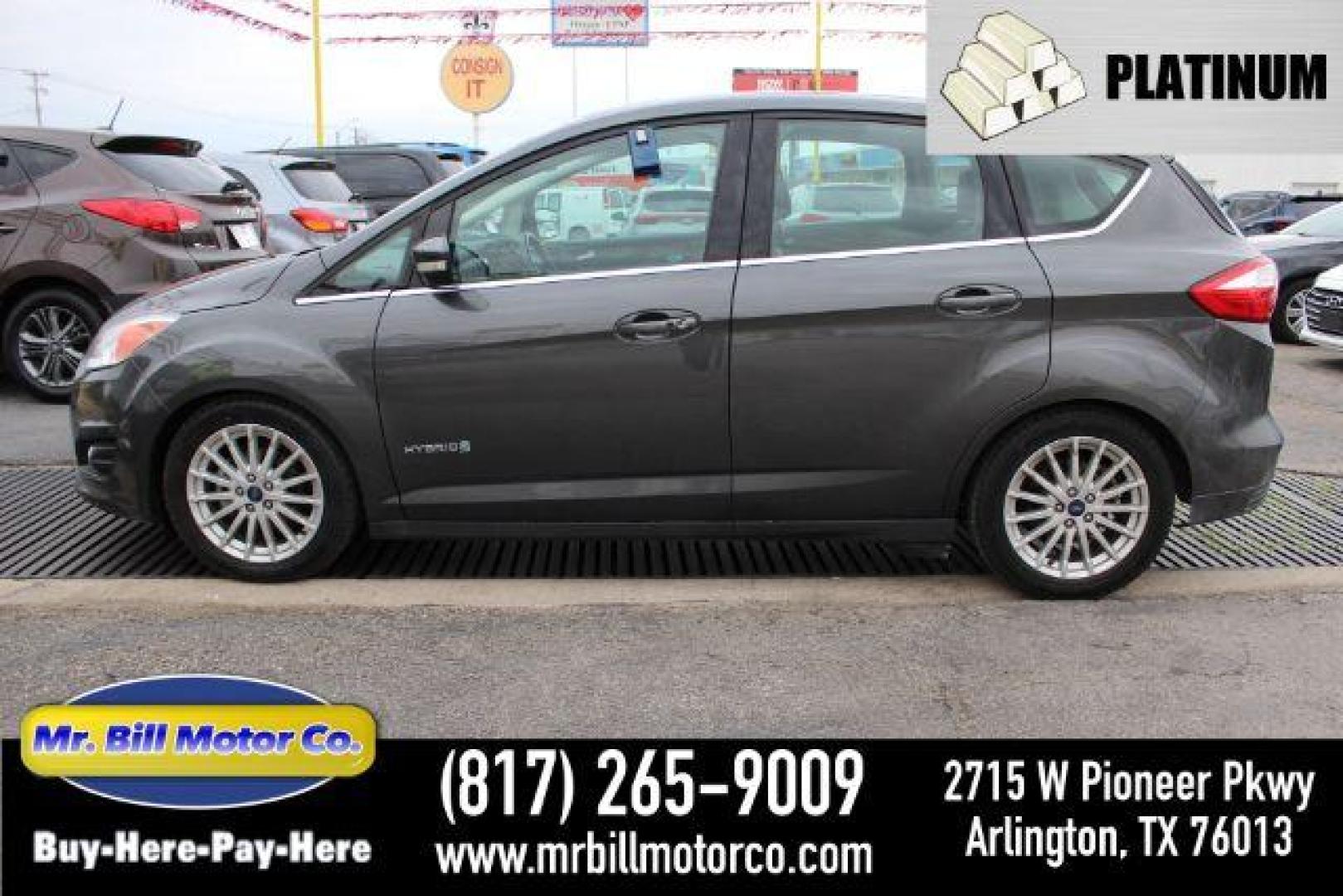 2016 GRAY Ford C-Max Hybrid SE (1FADP5AU9GL) with an 2.0L L4 DOHC 16V HYBRID engine, Continuously Variable Transmission transmission, located at 2715 W Pioneer Pkwy, Arlington, TX, 76013, (817) 265-9009, 32.710262, -97.153236 - Photo#0