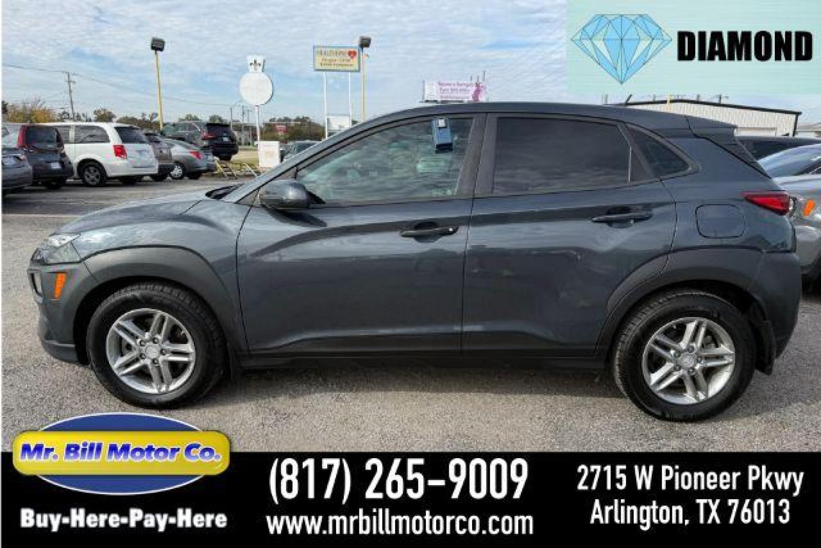 2019 GRAY Hyundai Kona SE AWD (KM8K1CAA6KU) with an 2.0L L4 DOHC 16V engine, 6-Speed Automatic transmission, located at 2715 W Pioneer Pkwy, Arlington, TX, 76013, (817) 265-9009, 32.710262, -97.153236 - Photo#0