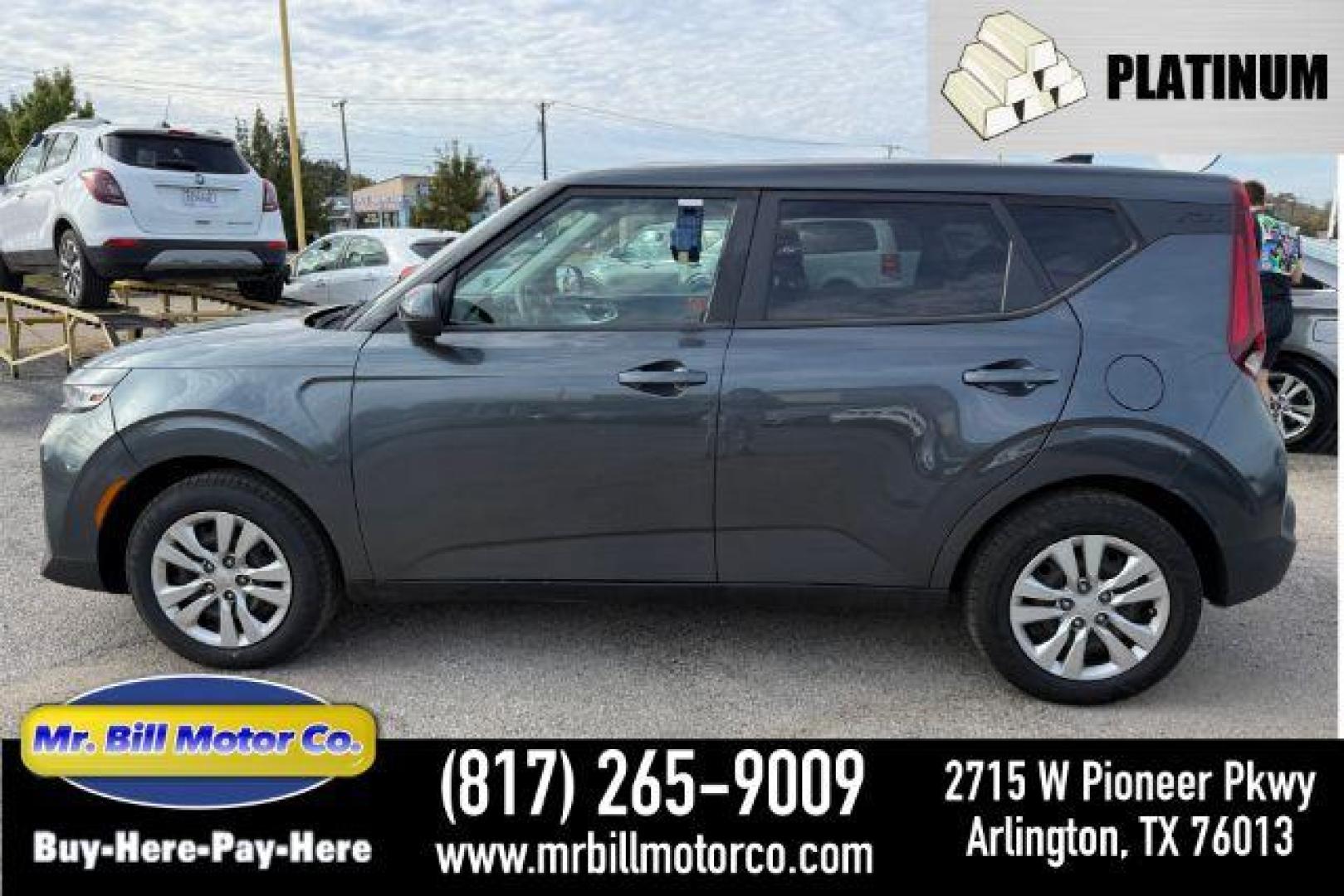 2020 GRAY Kia Soul LX CVT (KNDJ23AUXL7) with an 2.0L L4 DOHC 16V engine, Continuously Variable Transmission transmission, located at 2715 W Pioneer Pkwy, Arlington, TX, 76013, (817) 265-9009, 32.710262, -97.153236 - Photo#0