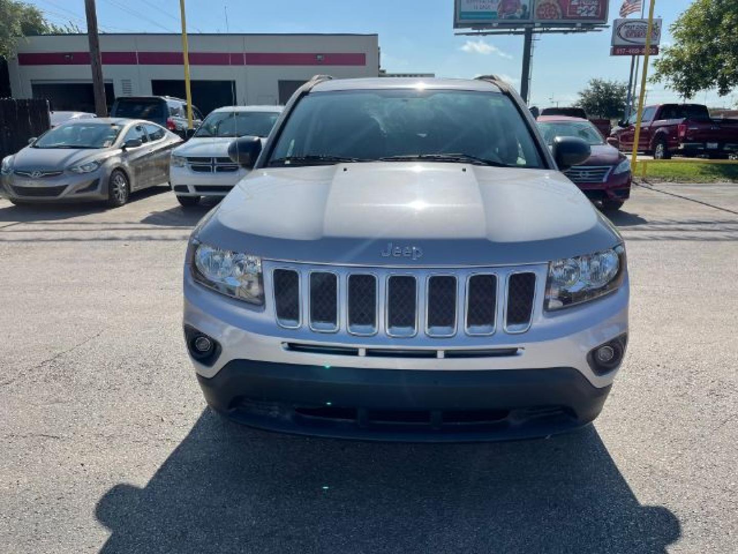 2015 SILVER Jeep Compass Sport FWD (1C4NJCBA2FD) with an 2.0L L4 DOHC 16V engine, located at 2715 W Pioneer Pkwy, Arlington, TX, 76013, (817) 265-9009, 32.710262, -97.153236- Photo#3