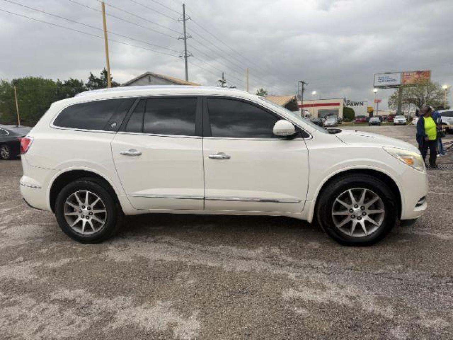 2014 WHITE Buick Enclave Leather (5GAKRBKDXEJ) with an 3.6L V-6 gasoline direct injection engine, located at 2715 W Pioneer Pkwy, Arlington, TX, 76013, (817) 265-9009, 32.710262, -97.153236 - Photo#6