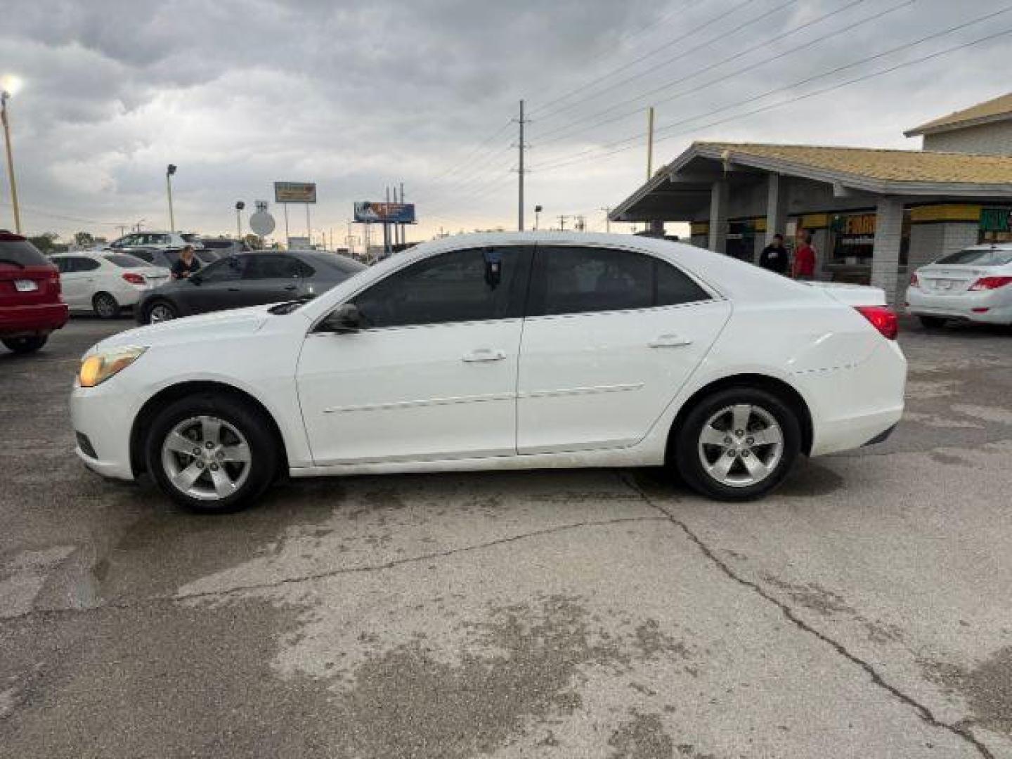 2015 WHITE Chevrolet Malibu LS (1G11B5SL9FF) with an 2.5L L4 DOHC 16V engine, 6-Speed Automatic transmission, located at 2715 W Pioneer Pkwy, Arlington, TX, 76013, (817) 265-9009, 32.710262, -97.153236 - Photo#2