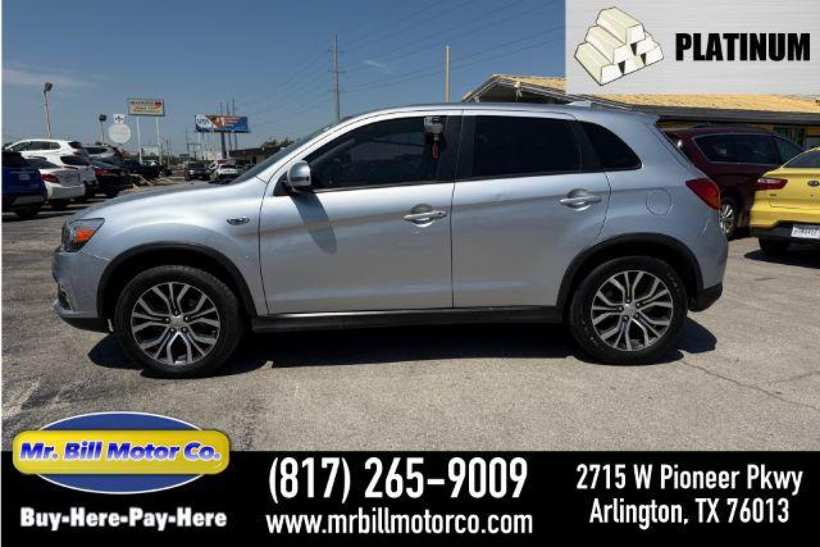 2017 SILVER Mitsubishi Outlander Sport 2.0 ES (JA4AP3AU1HZ) with an 2L I-4 DOHC engine, located at 2715 W Pioneer Pkwy, Arlington, TX, 76013, (817) 265-9009, 32.710262, -97.153236 - Photo#0