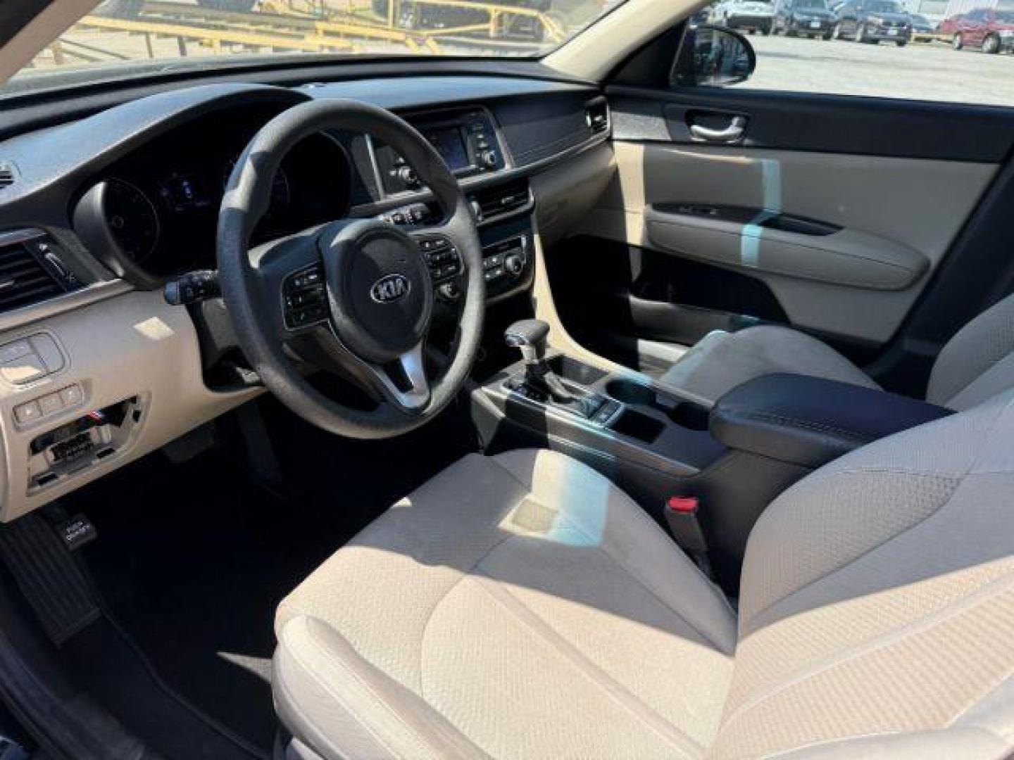 2017 BLACK Kia Optima LX (5XXGT4L3XHG) with an Theta II 2.4L I-4 gasoline direct injection engine, located at 2715 W Pioneer Pkwy, Arlington, TX, 76013, (817) 265-9009, 32.710262, -97.153236 - Photo#15