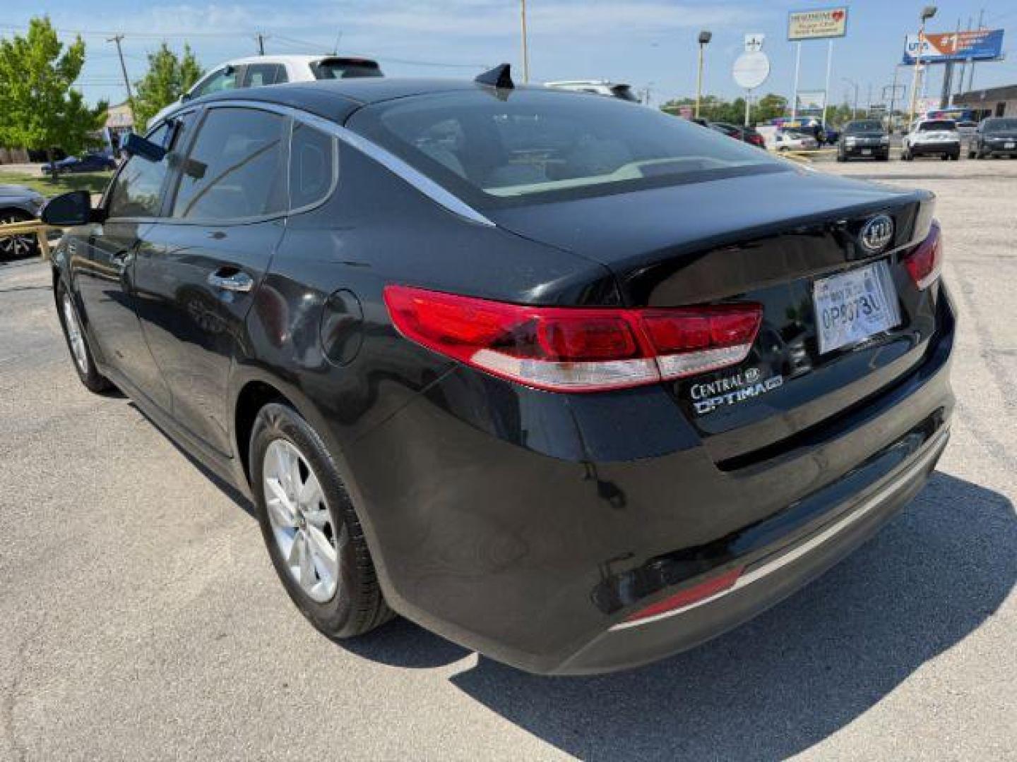 2017 BLACK Kia Optima LX (5XXGT4L3XHG) with an Theta II 2.4L I-4 gasoline direct injection engine, located at 2715 W Pioneer Pkwy, Arlington, TX, 76013, (817) 265-9009, 32.710262, -97.153236 - Photo#8