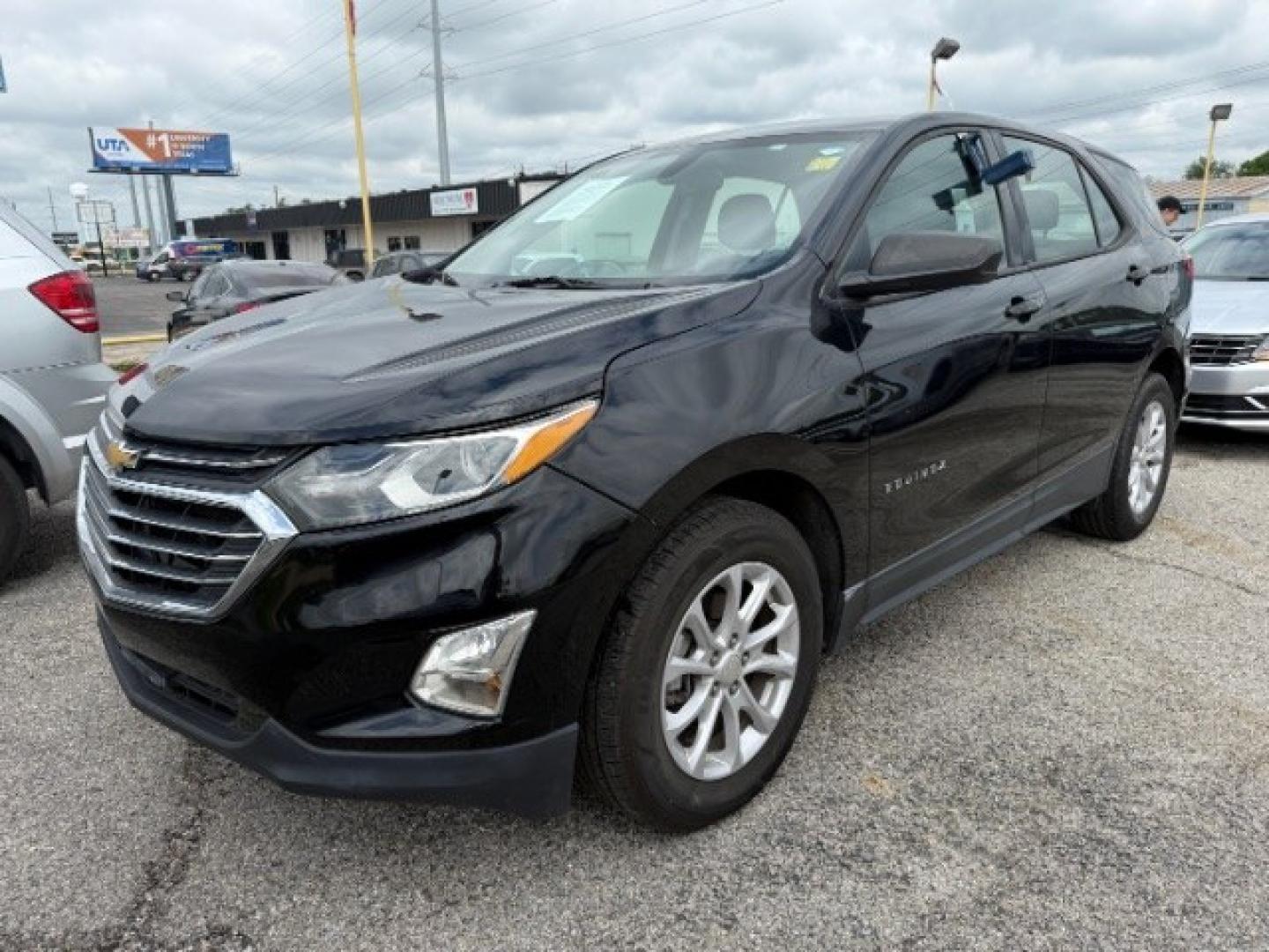 2018 BLACK Chevrolet Equinox LS 2WD (3GNAXHEV3JL) with an 1.5L L4 DOHC 16V TUR engine, 6-Speed Automatic transmission, located at 2715 W Pioneer Pkwy, Arlington, TX, 76013, (817) 265-9009, 32.710262, -97.153236- Photo#1