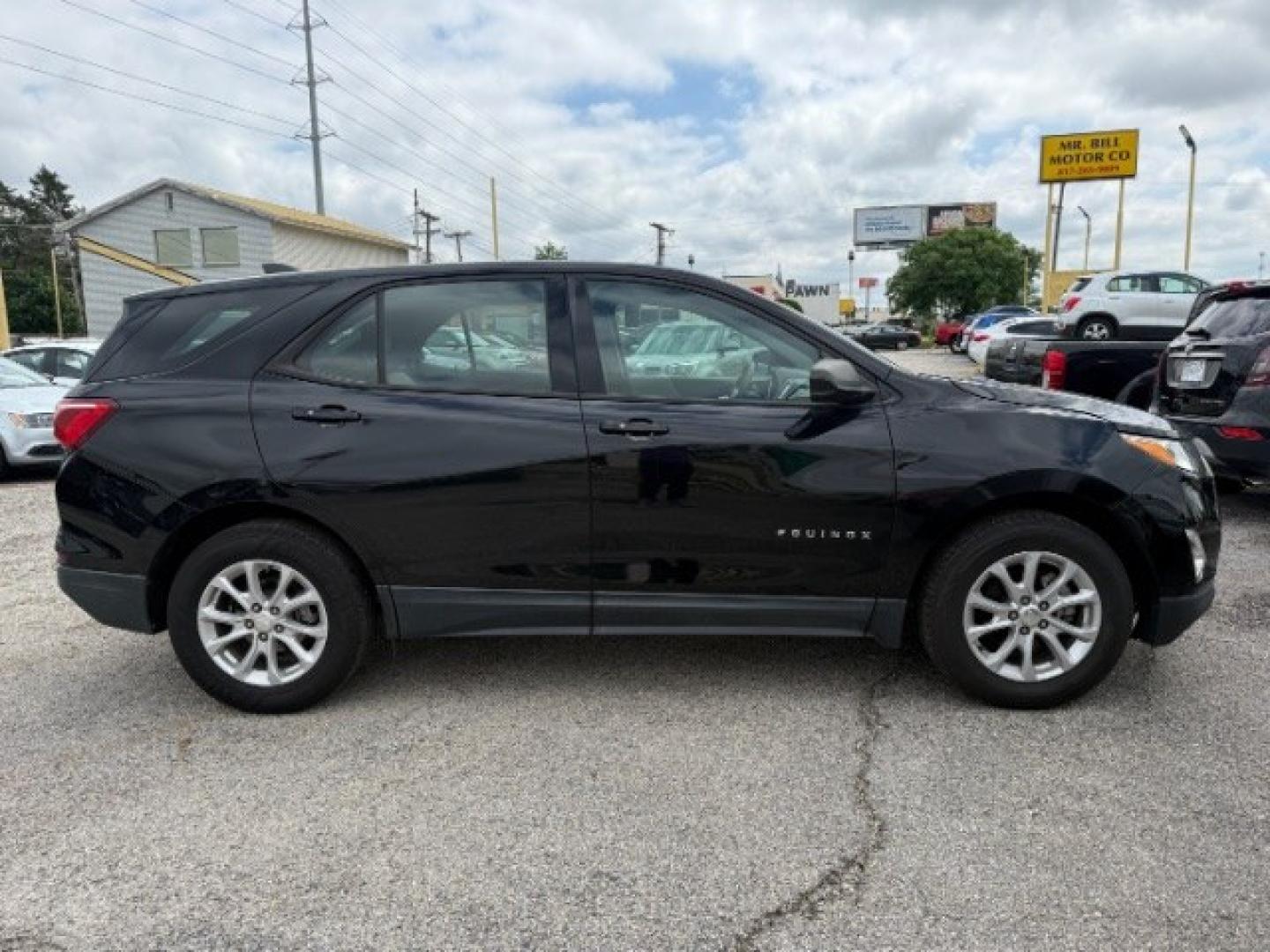 2018 BLACK Chevrolet Equinox LS 2WD (3GNAXHEV3JL) with an 1.5L L4 DOHC 16V TUR engine, 6-Speed Automatic transmission, located at 2715 W Pioneer Pkwy, Arlington, TX, 76013, (817) 265-9009, 32.710262, -97.153236- Photo#4