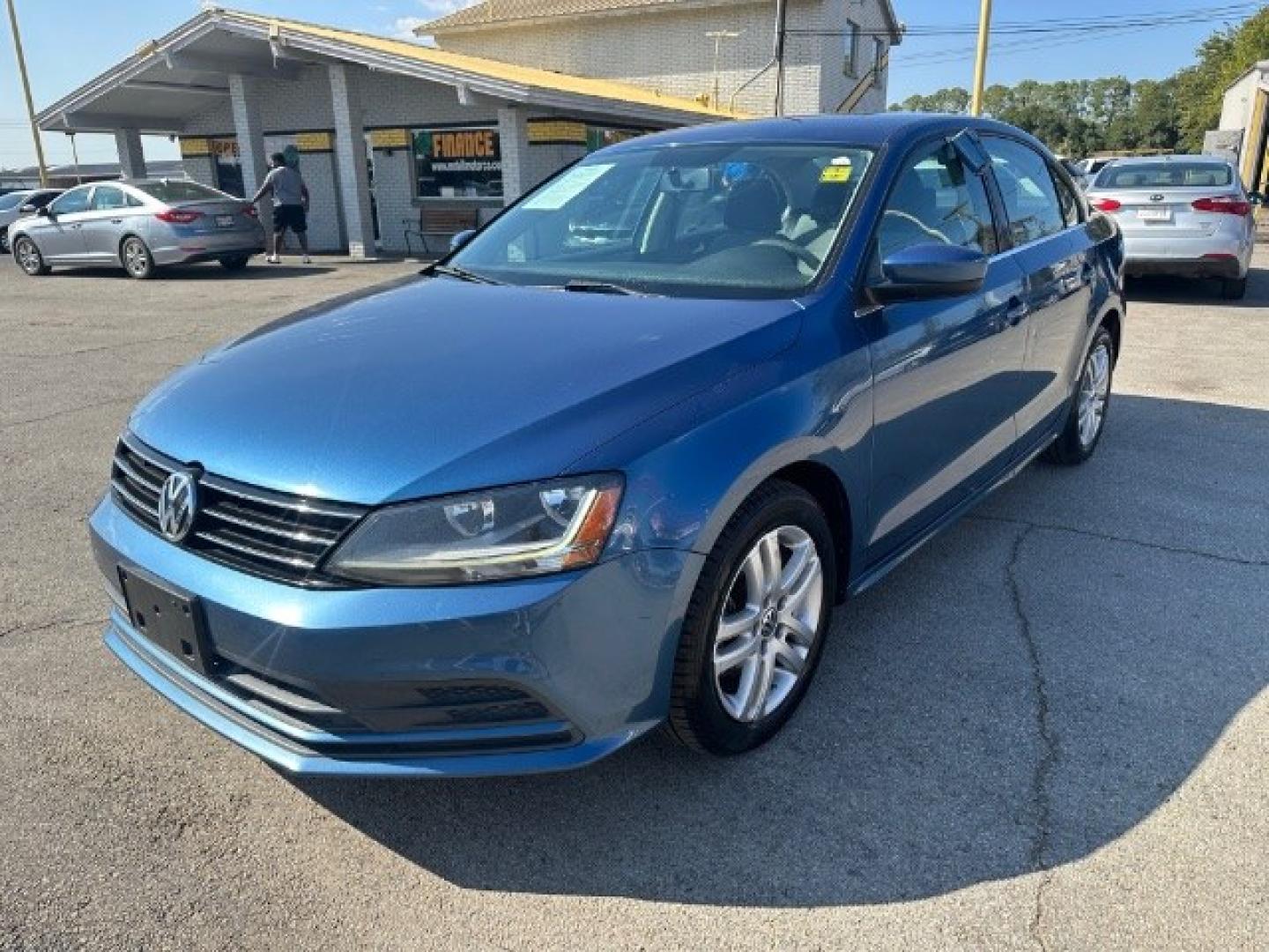 2017 BLUE Volkswagen Jetta 1.4T S 6A (3VW2B7AJ7HM) with an 1.4L L4 DOHC 16V engine, 6-Speed Automatic transmission, located at 2715 W Pioneer Pkwy, Arlington, TX, 76013, (817) 265-9009, 32.710262, -97.153236- Photo#3