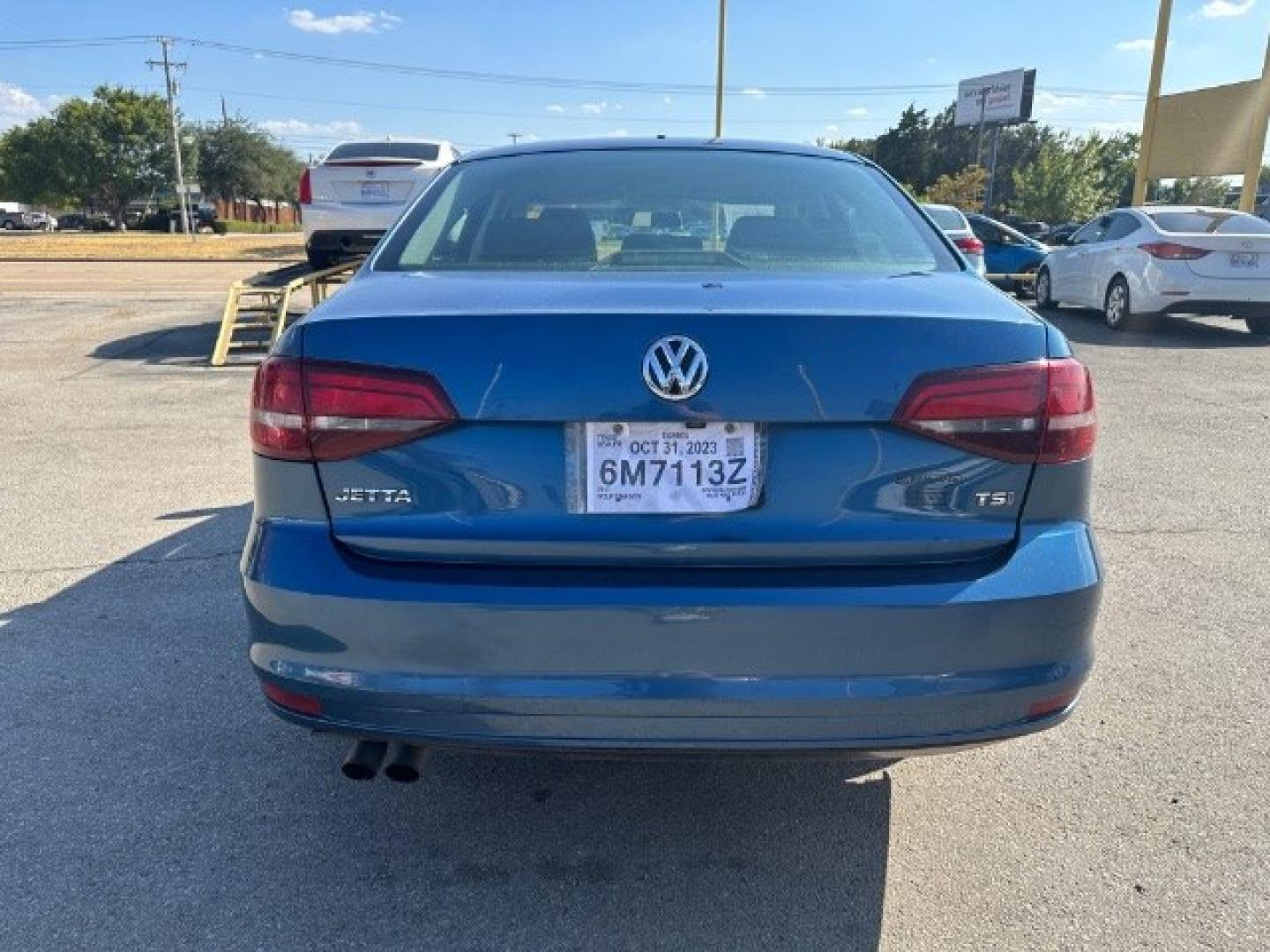 2017 BLUE Volkswagen Jetta 1.4T S 6A (3VW2B7AJ7HM) with an 1.4L L4 DOHC 16V engine, 6-Speed Automatic transmission, located at 2715 W Pioneer Pkwy, Arlington, TX, 76013, (817) 265-9009, 32.710262, -97.153236- Photo#6