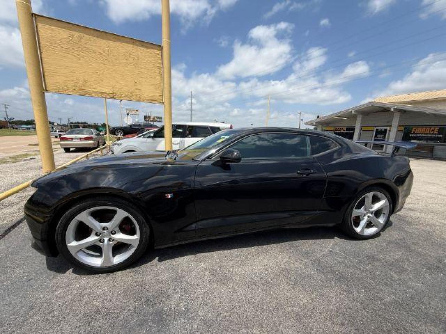 2018 BLACK Chevrolet Camaro 1LT (1G1FB1RX2J0) with an 2L I-4 gasoline direct injection engine, located at 2715 W Pioneer Pkwy, Arlington, TX, 76013, (817) 265-9009, 32.710262, -97.153236 - Photo#1