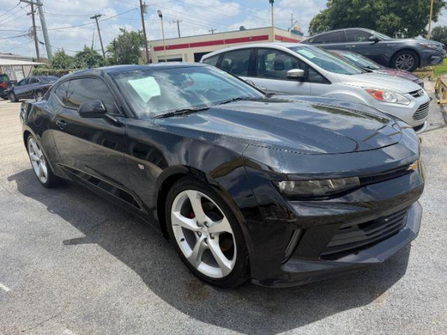 2018 BLACK Chevrolet Camaro 1LT (1G1FB1RX2J0) with an 2L I-4 gasoline direct injection engine, located at 2715 W Pioneer Pkwy, Arlington, TX, 76013, (817) 265-9009, 32.710262, -97.153236 - Photo#4