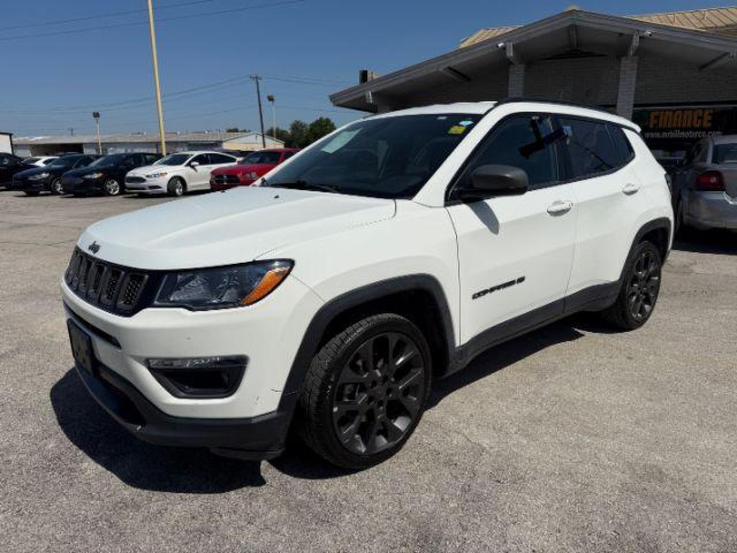 2021 WHITE Jeep Compass 80th Anniversary FWD (3C4NJCEBXMT) with an 2.4L I-4 variable valve control engine, located at 2715 W Pioneer Pkwy, Arlington, TX, 76013, (817) 265-9009, 32.710262, -97.153236 - Photo#3