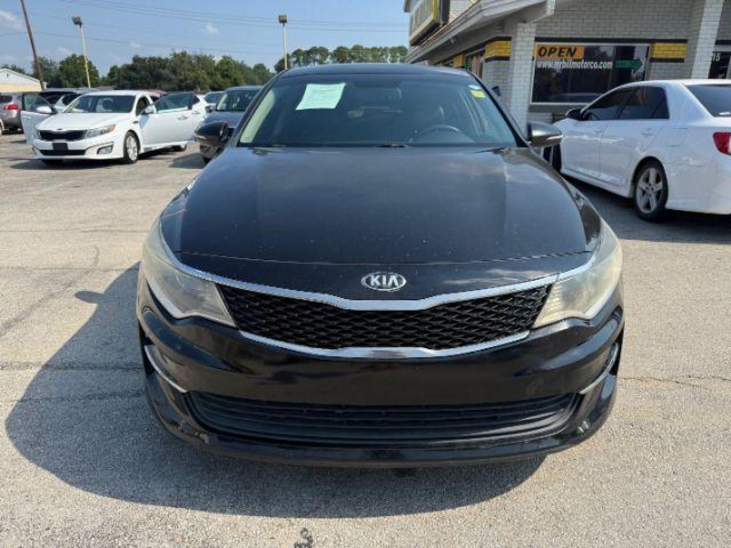 2016 BLACK Kia Optima LX (5XXGT4L35GG) with an Theta II 2.4L I-4 ga engine, located at 2715 W Pioneer Pkwy, Arlington, TX, 76013, (817) 265-9009, 32.710262, -97.153236 - Photo#3