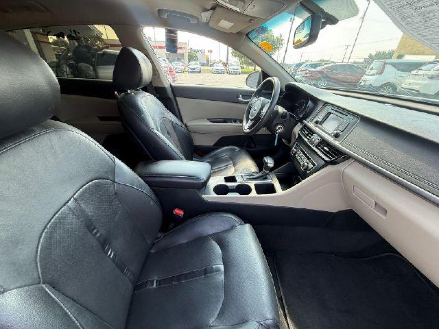 2016 BLACK Kia Optima LX (5XXGT4L35GG) with an Theta II 2.4L I-4 ga engine, located at 2715 W Pioneer Pkwy, Arlington, TX, 76013, (817) 265-9009, 32.710262, -97.153236 - Photo#10