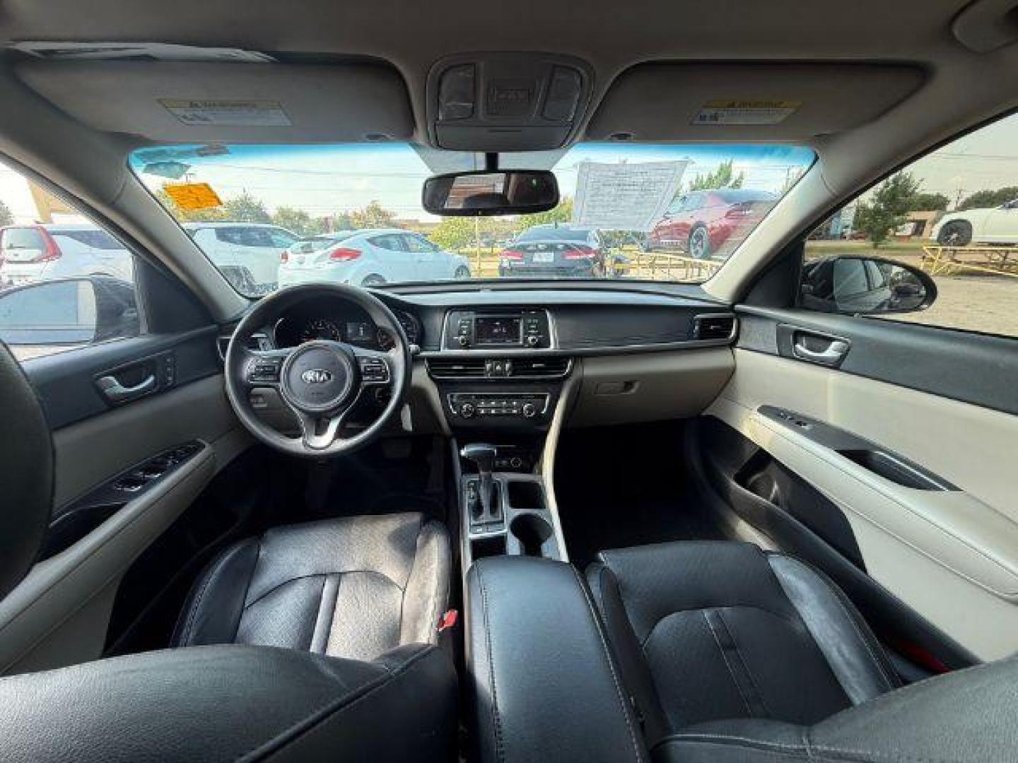 2016 BLACK Kia Optima LX (5XXGT4L35GG) with an Theta II 2.4L I-4 ga engine, located at 2715 W Pioneer Pkwy, Arlington, TX, 76013, (817) 265-9009, 32.710262, -97.153236 - Photo#12