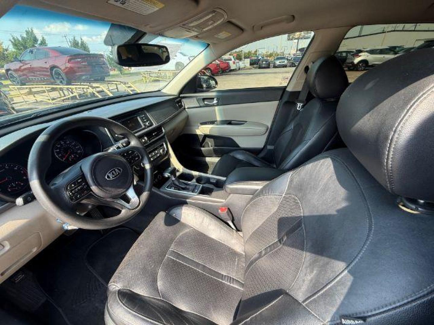2016 BLACK Kia Optima LX (5XXGT4L35GG) with an Theta II 2.4L I-4 ga engine, located at 2715 W Pioneer Pkwy, Arlington, TX, 76013, (817) 265-9009, 32.710262, -97.153236 - Photo#13