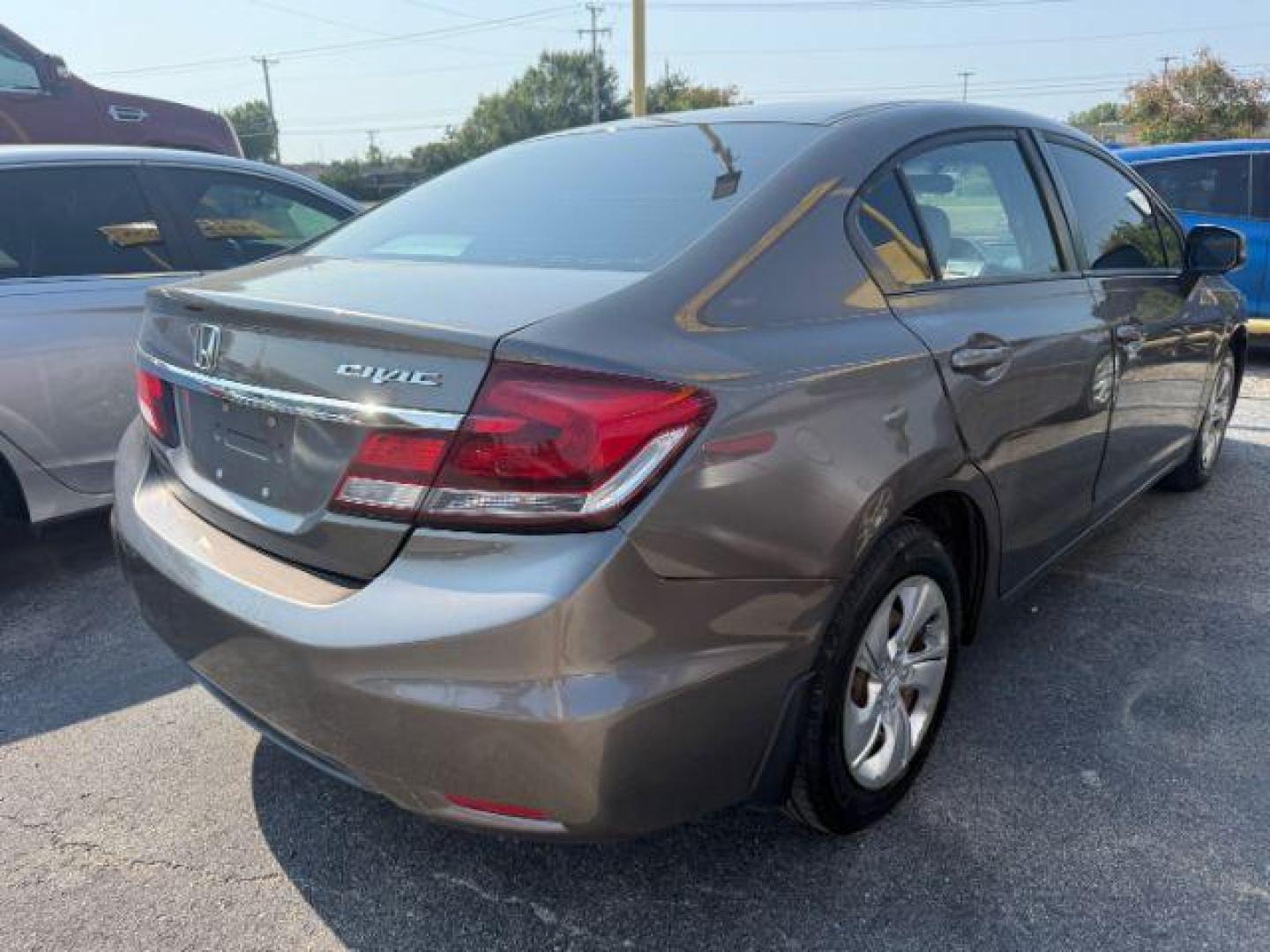 2013 BROWN Honda Civic LX (2HGFB2F55DH) with an 1.8L I-4 i-VTEC variable valve control engine, located at 2715 W Pioneer Pkwy, Arlington, TX, 76013, (817) 265-9009, 32.710262, -97.153236 - Photo#5