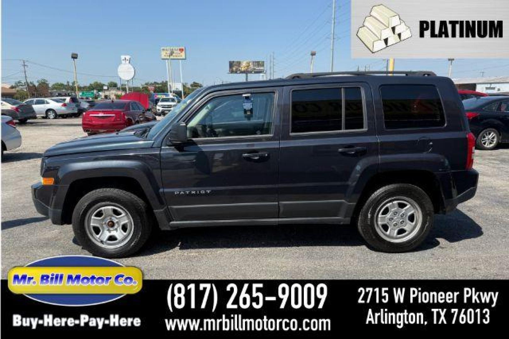 2015 BLUE Jeep Patriot Sport (1C4NJPBB5FD) , located at 2715 W Pioneer Pkwy, Arlington, TX, 76013, (817) 265-9009, 32.710262, -97.153236 - Photo#0