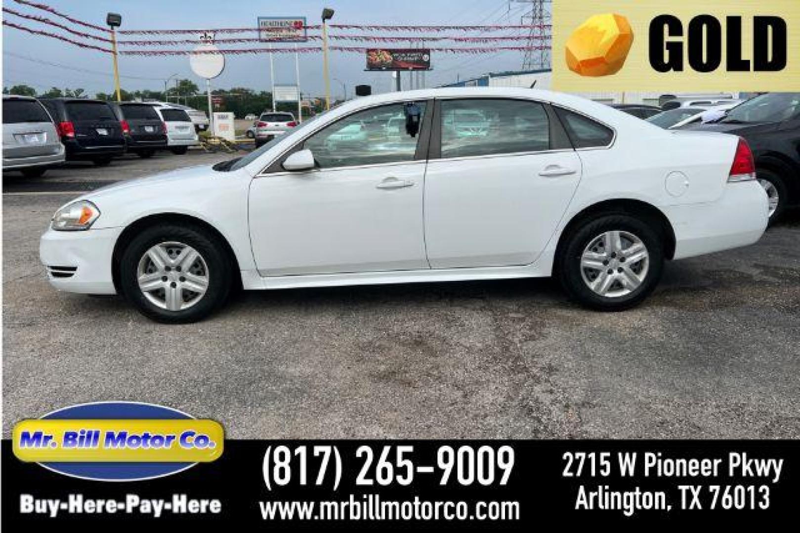 2015 WHITE Chevrolet Impala Limited LS (2G1WA5E39F1) with an 3.6L V6 DOHC 16V FFV engine, 6-Speed Automatic transmission, located at 2715 W Pioneer Pkwy, Arlington, TX, 76013, (817) 265-9009, 32.710262, -97.153236 - Photo#0