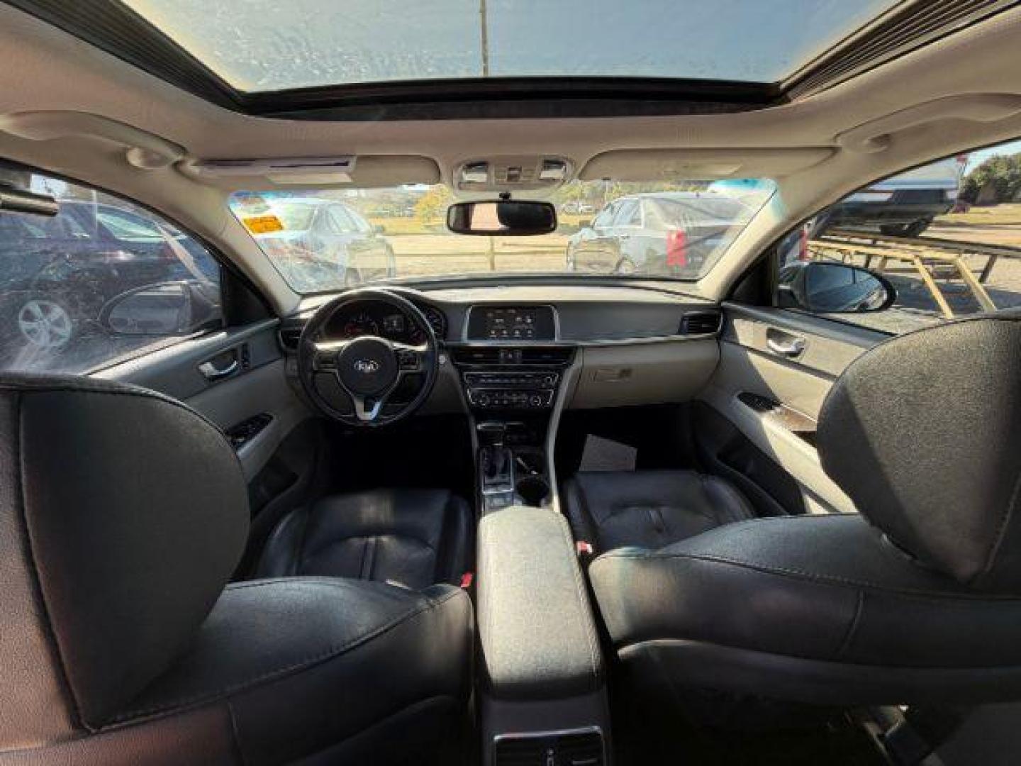 2018 BLACK Kia Optima EX (5XXGU4L34JG) with an Theta II 2.4L I-4 gasoline direct injection engine, located at 2715 W Pioneer Pkwy, Arlington, TX, 76013, (817) 265-9009, 32.710262, -97.153236 - Photo#13