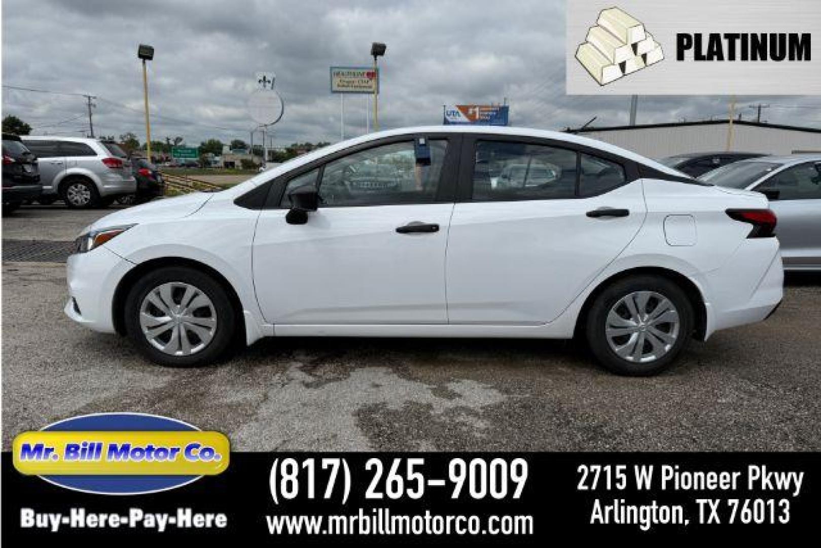 2021 Nissan Versa S CVT (3N1CN8DVXML) with an 1.6L L4 DOHC 16V engine, Continuously Variabl transmission, located at 2715 W Pioneer Pkwy, Arlington, TX, 76013, (817) 265-9009, 32.710262, -97.153236 - Photo#0