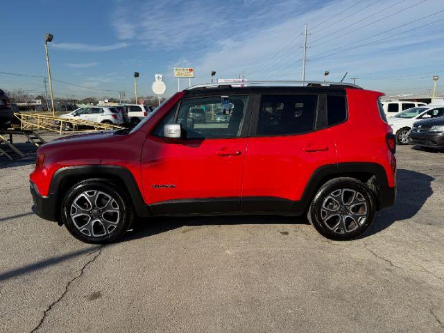 2017 RED Jeep Renegade Limited FWD (ZACCJADB4HP) with an 2.4L L4 DOHC 16V engine, 9-Speed Automatic transmission, located at 2715 W Pioneer Pkwy, Arlington, TX, 76013, (817) 265-9009, 32.710262, -97.153236 - Photo#1