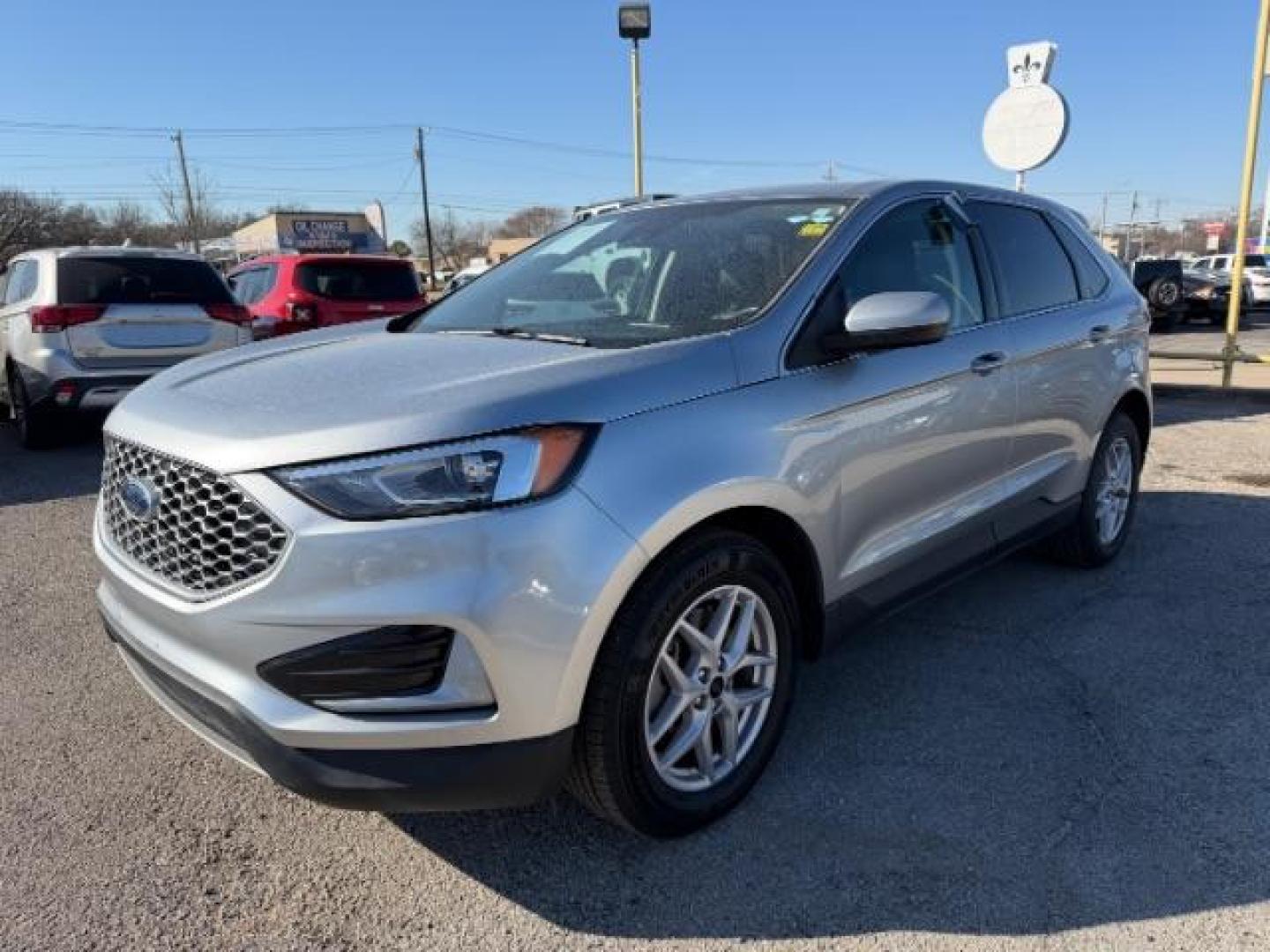 2023 GRAY Ford Edge SEL (2FMPK4J98PB) with an EcoBoost 2L I-4 gasoline direct injection engine, located at 2715 W Pioneer Pkwy, Arlington, TX, 76013, (817) 265-9009, 32.710262, -97.153236 - Photo#2