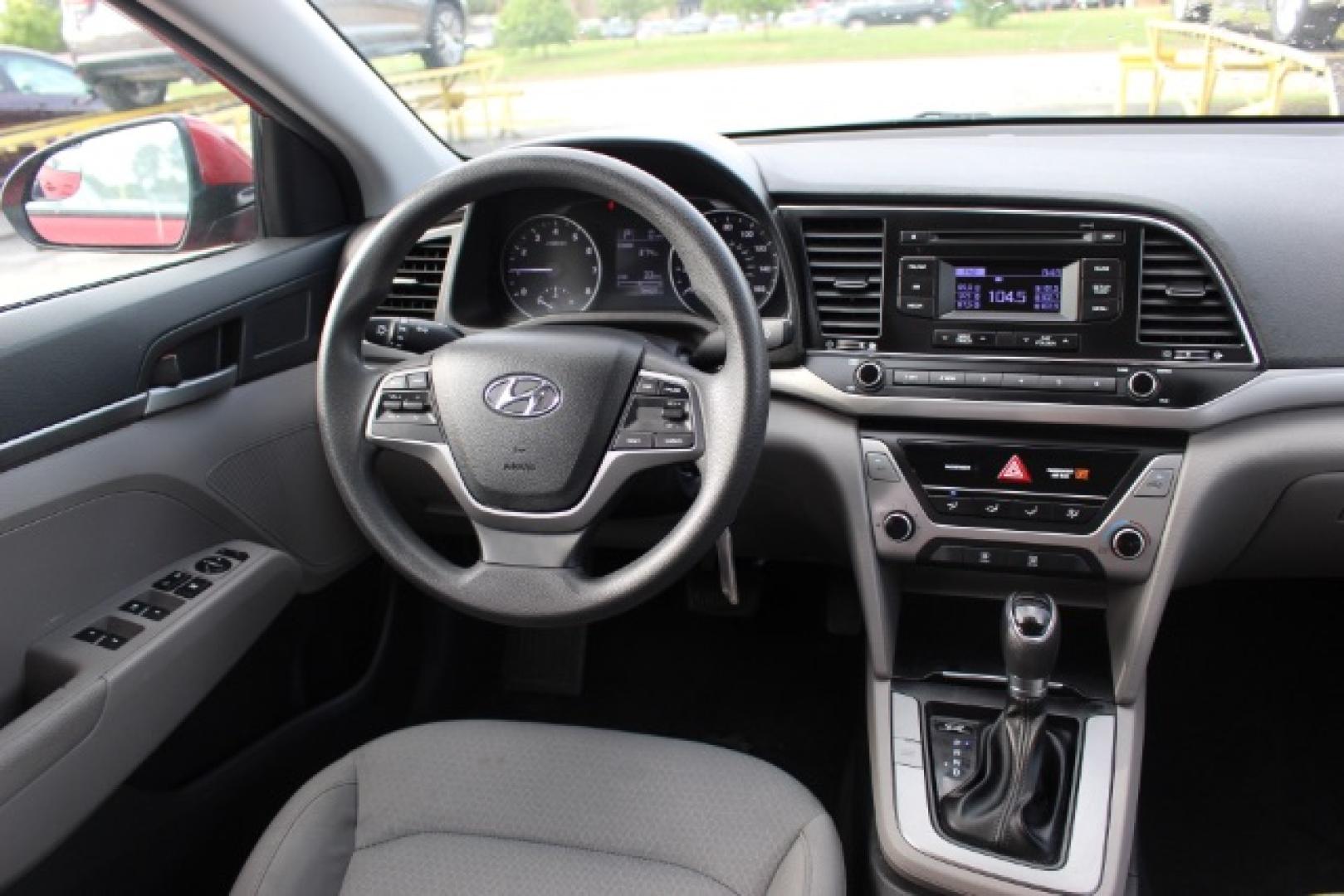 2017 RED Hyundai Elantra SE (5NPD84LFXHH) with an Nu 2L I-4 DOHC engine, located at 2715 W Pioneer Pkwy, Arlington, TX, 76013, (817) 265-9009, 32.710262, -97.153236- Photo#11