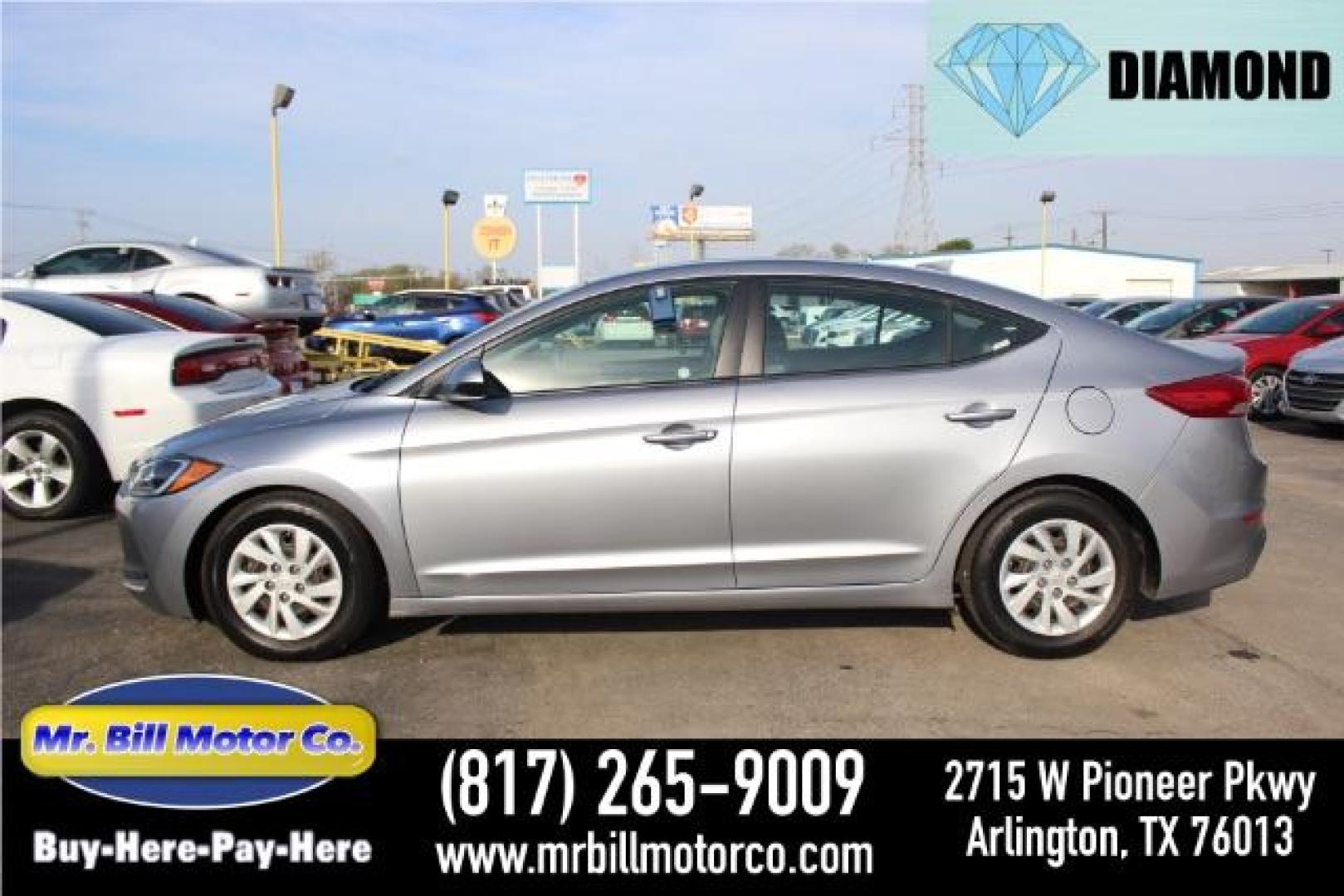 2019 SILVER Hyundai Elantra SE (5NPD74LF6KH) with an Nu 2L I-4 DOHC engine, located at 2715 W Pioneer Pkwy, Arlington, TX, 76013, (817) 265-9009, 32.710262, -97.153236 - Photo#0