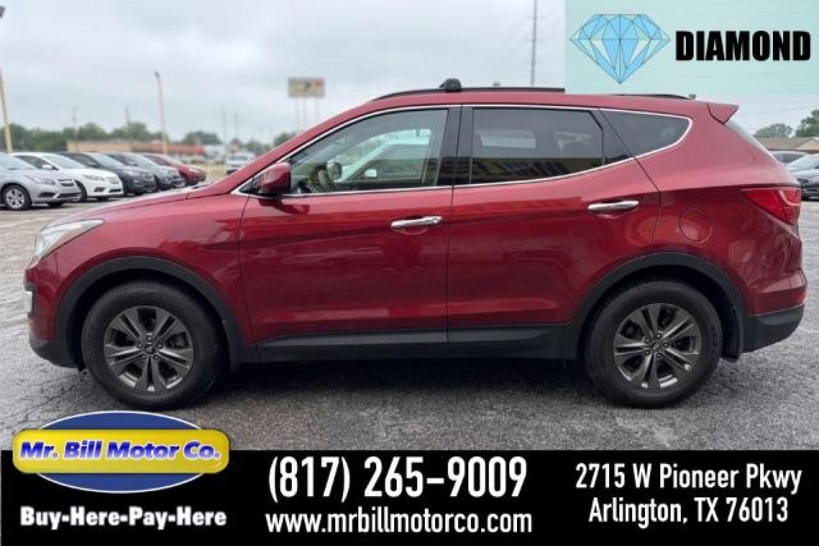 2015 RED Hyundai Santa Fe Sport 2.4L (5XYZU3LB2FG) with an Theta II 2.4L I-4 gasoline direct injection engine, located at 2715 W Pioneer Pkwy, Arlington, TX, 76013, (817) 265-9009, 32.710262, -97.153236 - Photo#0