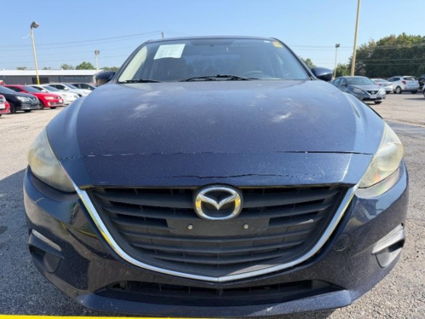 2014 BLUE Mazda MAZDA3 i Sport AT 4-Door (JM1BM1U77E1) with an 2.0L L4 DOHC 16V engine, 6-Speed Automatic transmission, located at 2715 W Pioneer Pkwy, Arlington, TX, 76013, (817) 265-9009, 32.710262, -97.153236- Photo#3