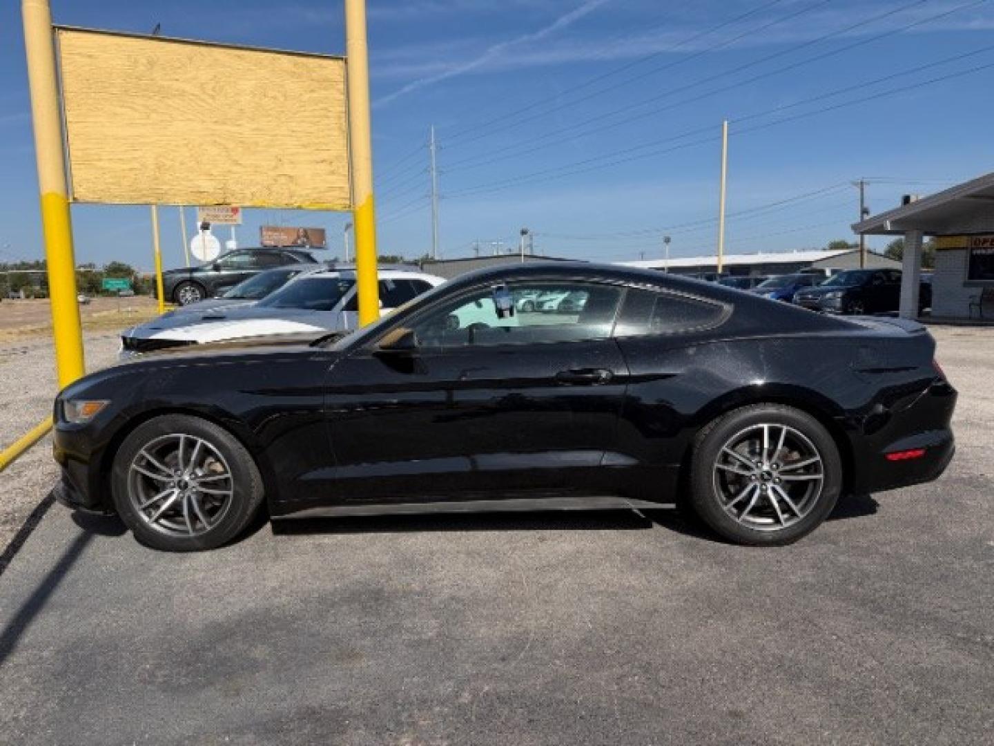 2017 GRAY Ford Mustang EcoBoost (1FA6P8TH5H5) with an EcoBoost 2.3L I-4 gasoline direct injection engine, located at 2715 W Pioneer Pkwy, Arlington, TX, 76013, (817) 265-9009, 32.710262, -97.153236- Photo#1