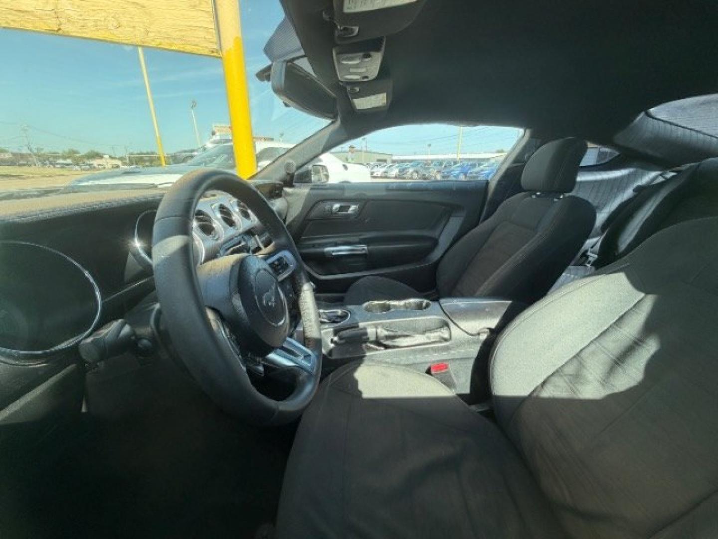 2017 GRAY Ford Mustang EcoBoost (1FA6P8TH5H5) with an EcoBoost 2.3L I-4 gasoline direct injection engine, located at 2715 W Pioneer Pkwy, Arlington, TX, 76013, (817) 265-9009, 32.710262, -97.153236- Photo#10