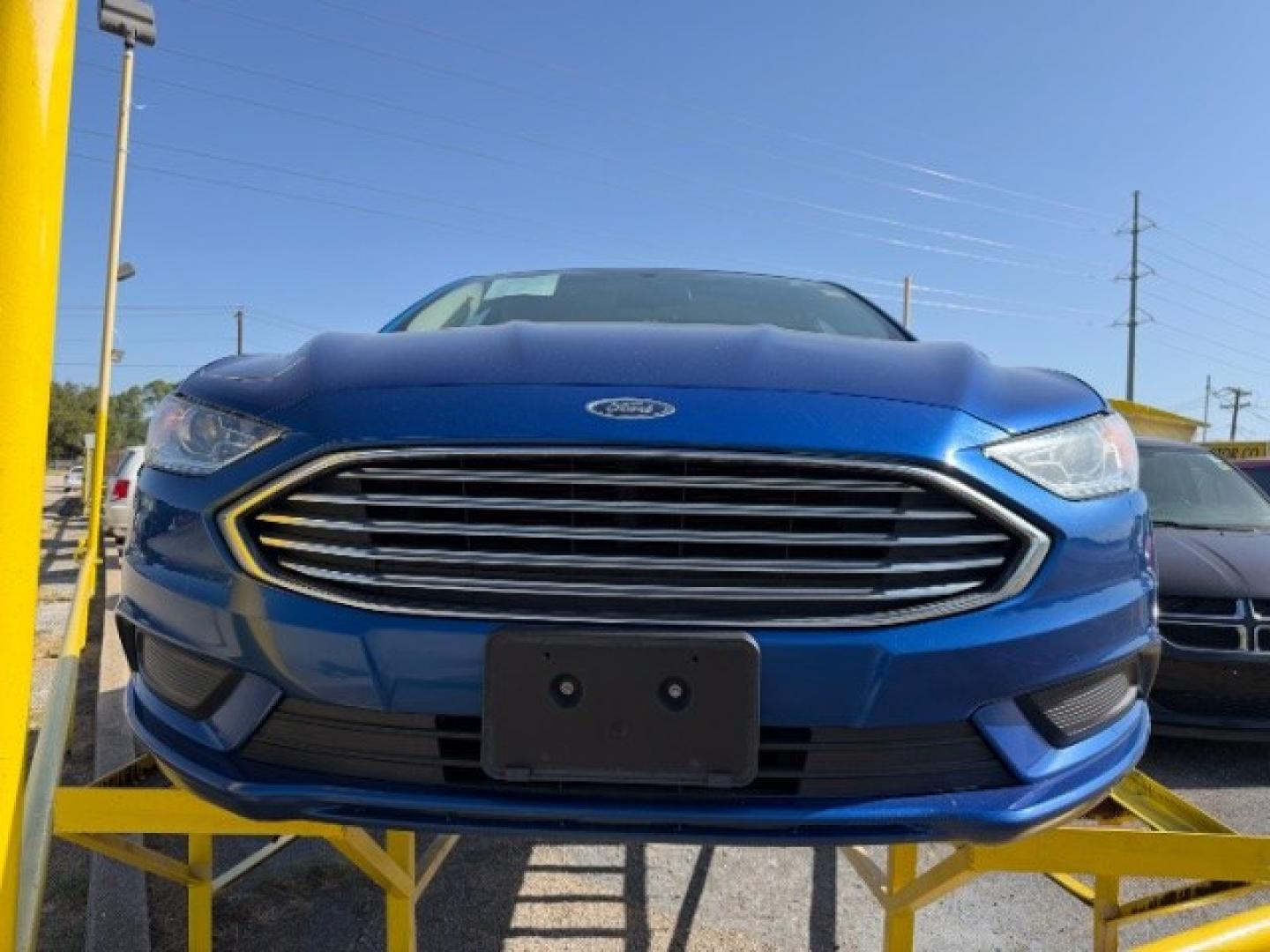 2018 BLUE Ford Fusion Hybrid S (3FA6P0UU6JR) with an 2L I-4 DOHC engine, located at 2715 W Pioneer Pkwy, Arlington, TX, 76013, (817) 265-9009, 32.710262, -97.153236- Photo#4